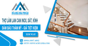 Báo giá lan can inox, sắt, kính tại Quận 3【Giảm giá 20%】